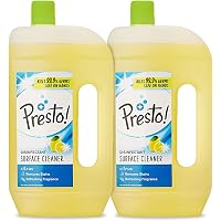 Amazon Brand - Presto! Disinfectant Surface Cleaner, Pack of 2 - 975 ml (Citrus)