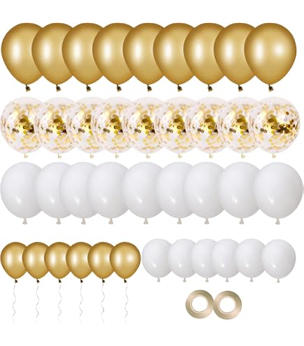 Unique Party Geschenkband – 45,5 Meter, Klassisches Gold, Für Geschenke & Ballons (1 Rolle)