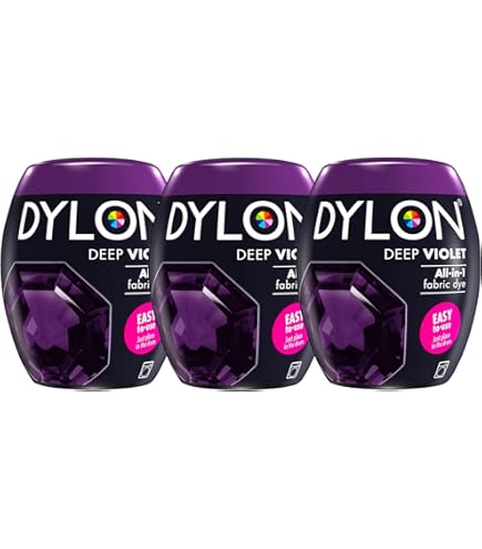 Teinture Textile 350g Teinture Machine Dylon Rouge Tulipe - Lot De 3 Capsules 350g Teinture Vêtement Maison