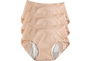 REUset Set di 3 mutandine per incontinenza da donna, lavabili, a prova di perdite, traspiranti, impermeabili, lavabili, da donna