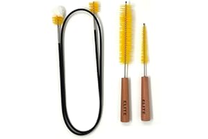 ELITE MUSICAL INSTRUMENT CARE Elite Trumpet Reinigungsbürsten - Professionelles Set, Trompetenreinigungsbürsten - Profi Set