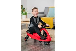 Streetwize Curvaso Girls & Boys Swing Wiggle Car Ride On Twist & Go Scooter Car Red Blue Green STREET WIZE® (RED)