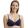 Jockey 1245 Women's Under-Wired Padded Super Combed Cotton Elastane Stretch Medium Coverage Multiway Styling T-Shirt Bra with Detachable Straps (Colors & Prints May Vary)