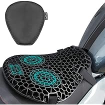 Siège Moto En Gel, 2 Selle Moto, Universelle Respirante Amortisseur Selle Moto,siège En Pour Moto Passager, Non Gonflable, Anti-Stress Anti-Vibration