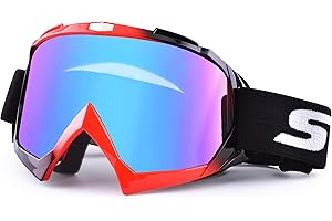 SGTTX Motorradbrille, ATV Dirt Bike Off Road Racing MX-Fahrbrille Anti-UV-Schutzbrille Winddichte staubdichte Motocross-Brille Anti-Scratch-Motorradbrille zum Radfahren/Reiten/Klettern/Skifahren