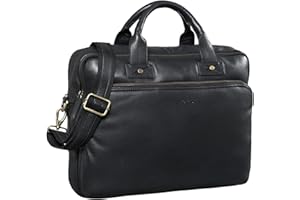 STILORD 'Hector' Grande Borsa Business in Pelle per Uomo | Borsa a Tracolla Vintage con Scomparto per Laptop da 15,6 Pollici | Cartella Pelle XL per Documenti A4