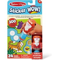 Melissa & Doug Sticker Wow Pack Astronaute : Bloc d'activités de 24 pages, Tampon d'autocollants, Mini Bloc d'activités, 500 autocollants, Personnage de collection et Jouet Fidget Melissa & Doug Sticker Wow Pack Astronaute : Bloc d'activités de 24 pages, Tampon d'autocollants, Mini Bloc d'activités, 500 autocollants, Personnage de collection et Jouet Fidget