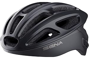 Sena R1 Smart Cycling Helmet (Matte Black, Small)