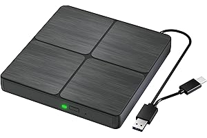 Yaeonku Lecteur CD DVD externe Blu Ray USB 3.0 Type-C 3D Bluray CD DVD BD Graveur DVD Lecteur DVD Blu-ray fin pour MacBook, ordinateur portable, ordinateur portable, compatible avec Mac OS Windows
