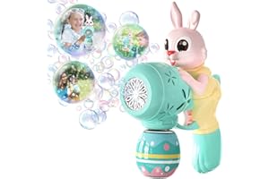WEILIM Pistola Bolle Di Sapone Coniglio Sparabolle Di Sapone Macchina Bolle Di Sapone Bambini Pistola Spara Bolle Di Sapone Gadget Compleanno Bambini Giochi All'Aperto