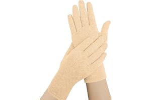 DR. ARTHRITIS Doctor Developed Arthritis Gloves with Doctor Handbook - (Nude, Full-Finger, Medium)