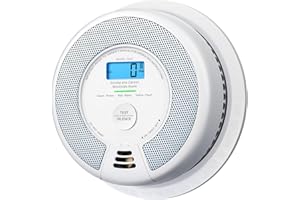 X-Sense Détecteur de Fumée et de Monoxyde de Carbone Autonome de 10 Ans, Détecteur de Fumée et de CO avec Bouton de Test, Vérification Automatique, Selon EN14604 et EN50291, SC07
