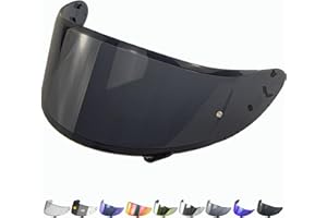 Everalo Compatible with Shoei xspirit 3 Visor - Nxr - Ryd - Z7 - Rf1200 - X14 - Cwr 1 - Cwr f - Pinlock Ready Helmet Visor - Nxr Visor Anti-Scratch and Anti-Fog (Black 80%)