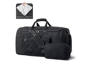 S-ZONE Unisex 2 w 1 torba na ubrania, nylonowa torba na ubrania, torba na ubrania, torba na ubrania, torba na ubrania, torba na ubrania, z kosmetyczką, na podróż, krótki urlop, do przechowywania