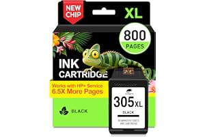 COLORETTO 305XL bläckpatron kompatibel med HP 305 XL, 1 svart | DeskJet 2800e 2820e 4220e 2810e 4222e 2821e 2822e 2823e 4210e 4230e 4200e 2700e 2720e 2710e 2722e 4120e 4122e 4130e skrivare