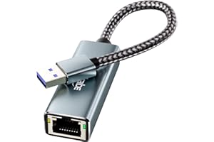 USB 3.0 auf Ethernet Adapter, Fairikabe USB 3.0 auf RJ45 Gigabit NIC Netzwerkadapter, USB Computer LAN Karte Adapter für Laptop, Nintendo Switch, PC, MacOS, Linux, Windows