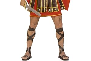 W WIDMANN MILANO PARTY FASHION Mens Roman Sandals Leatherlook Accessory for Toga Party Rome Sparticus Fancy Dress
