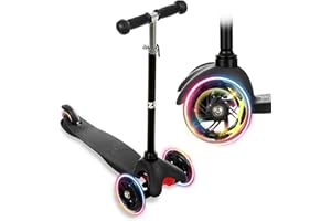 ‎ZIZITO ZIZITO Timo Kinderroller - Leichter Cityroller mit Leuchtenden LED Rädern & Faltbar, Ideal als Kinderscooter & Tretroller für Kinder ab 3 Jahre, Belastbar bis 50 kg