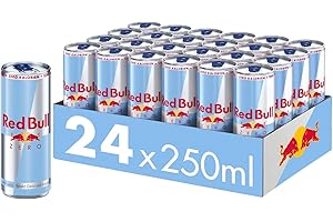 ‎RED BULL Red Bull Energy Drink Zero, 24 x 250ml, Dosen Getränke 24er Palette, OHNE PFAND