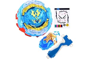 Zelzen Bey Toupie Blade avec Lanceur, Bey Toupie Blade Burst Turbo avec Metal Fusion Pack, Jouets de Bataille Gyroscope Noël Anniversaire Enfants Fête Cadeau B188-2