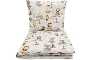 FRIVOLITY Baby's Comfort Bedding Set Duvet Cover (90 x 120 cm) + Pillowcase (40 x 60 cm), Monkeys