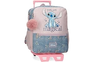 Disney Joumma Bags Stitch You are magical mochilas, mochilas escolares, mochilas infantiles, Incluye pompon decorativo, varios compartimentos