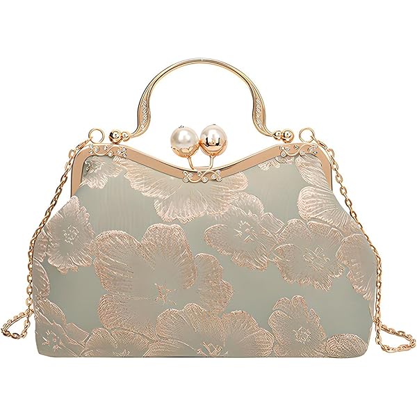 Anopo Vrouwen Chinese Stijl Geborduurde Portemonnee Vintage Clutch Handtas met Kwastje Hanger Hanfu Crossbody Tas, Donkergroen Anopo Vrouwen Chinese Stijl Geborduurde Portemonnee Vintage Clutch Handtas met Kwastje Hanger Hanfu Crossbody Tas, Donkergroen