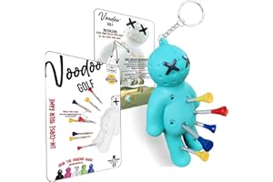 Voodoo Golf Ball Tee Holder | Novelty Keychain Accessory for Bag | Gifts for Men | Fits 3 1/4, 2 3/4, 1 1/2 Tees