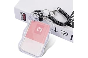 SHENLIU Śliczny uchwyt na fotokartkę, plastikowy uchwyt na identyfikator, fala gwiazd, fotokartka, brelok z linką sprężynową, etui na identyfikatory nauczyciela, na kartę do pracy, klips do autobusu