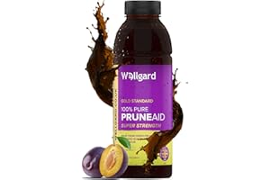 Wellgard Prune Juice, PruneAid 100% Fresh Prune Juice 500ml, Made in UK