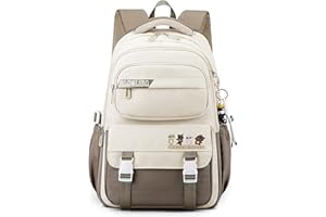 JANSBEN backpack womens mens waterproof School bags Primary Junior High University casual daypack rucksack large Multi-pocket 30L