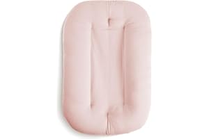 Snuggle Me® Babynest (0-9 Monate) - Premium Babynestchen Neugeborene, Bio-Baumwolle mit Faserfüllung, Ungepolsterte Mitte, die Umarmungen imitiert, 100% Maschinenwaschbar, Inkl. Reisetasche (Petal)