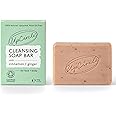 UpCircle Cinnamon + Ginger Chai Soap Bar 100g - Certified Organic Vegan Cleanser For Face And Body - French Pink Clay + Glycerin Reducing Redness + Irritation - Natural, Cruelty-Free + Palm Oil Free