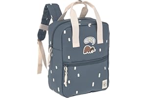 LÄSSIG Kinderrucksack mit Brustgurt Kindergartentasche Kindergartenrucksack 28 cm, 7 Liter, 3 Jahre/Mini Square Backpack