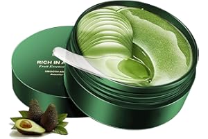 CEXUN 30 Paia Maschera Contorno Occhi, Maschere Occhi, Patch Occhi, Maschera per gli occhi all'avocado, Antietà e Rughe, Occhiaie e Puffiness, Adatto per la maggior parte dei tipi di pelle(Verde)