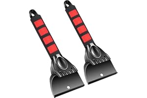 YUEBAOWAN Ice Scraper for Car Windscreen, 2 Pack Car Ice Scraper Non Scratch, Scrape Ice, Snow and Frost from Windscreens and Side Windows Easily, Car Scraper Windscreen Scraper for Cars, Trucks, and SUVs