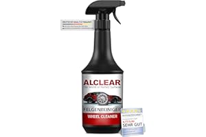 ‎ALCLEAR ALCLEAR Premium Auto Felgenreiniger für lackierte & matte Alufelgen Stahlfelgen Chromfelgen - 100% säurefrei - Felgenreiniger mit Indikator für professionelle Auto Pflege - 1000ml Sprühflasche