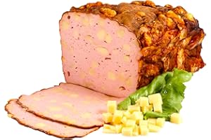 ‎LANDMETZGER SCHIESSL Landmetzgerei Schiessl's » Käse-Leberkäse « 1500g | »Kasleberkas« ein Klassiker aus Österreich | mit echtem Goldsteig Emmentalerwürfeln, im Ofen wunderbar knusprig gebacken! (1500g)