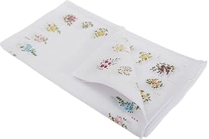 UNIVERSAL TEXTILES Womens/Ladies Floral Cotton Rich Handkerchiefs (Pack Of 8) (One Size) (Grid Design)