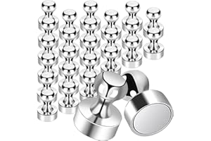 CNMTCCO 26 imanes potentes, 12 x 16 mm, para pizarras magnéticas, Mini imanes de neodimio pequeños, para neveras, pizarras Blancas, Postales, oficinas, Fotos.