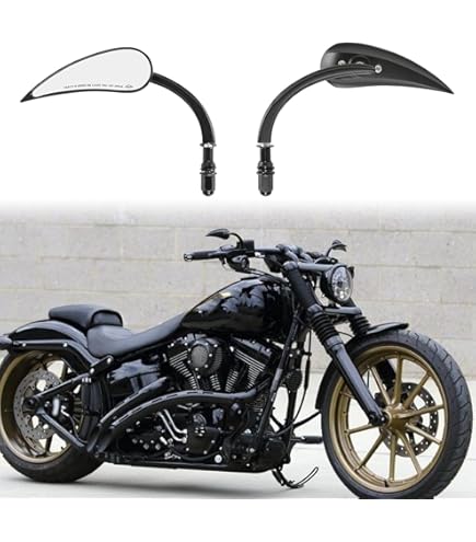 Miroir Retroviseurs Couple Scooter Moto Custom Chrome A-Pro Adaptateur - Auto