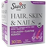 Swiss Bork&reg; Hair, Skin and Nails 30 capsules (Hair Nail and Skin Health Collagen Elastin and Keratin)