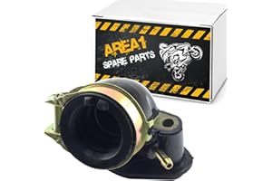 Area1 Pipe d’Admission de Rechange pour Scooter Chinois 50cc 4T compatible avec GY6 139QMB/QMA, AGM, Nova, Alpha-Motors, Direct-Bikes, Dafier, ATU Explorer, Flex-Tech, GT Union, Guoben, Vanguard