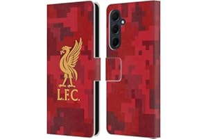 Head Case Designs Officially Licensed Liverpool Football Club Home Red Digital Camouflage Leather Book Wallet Case Cover Compatible With Samsung Galaxy A35 5G