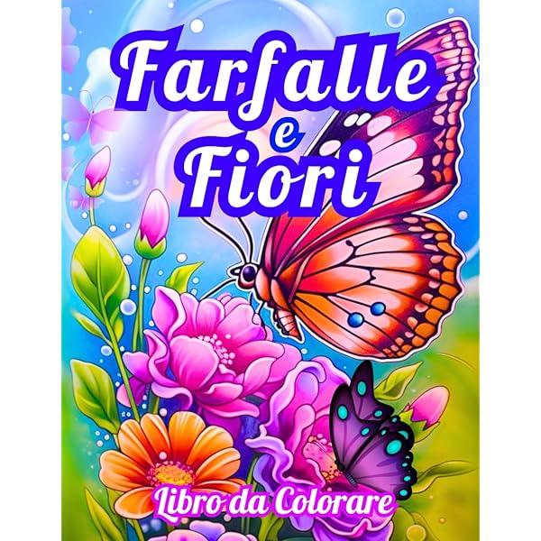 ARefugen Set 2 Libri Da Colorare Per Adulti - Mandala E Farfalle Antistress, Formato 28x21 Cm, 40 Pagine