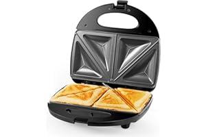 Gotoll Sandwichmaker Sandwichtoaster 700W, Antihaft Beschichtetes Sandwich Maker