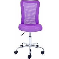 Höhenverstellbarer Kinderdrehstuhl Mit Rollen – Pinker Schreibtischstuhl Für Ergonomisches Sitzen Beim Lernen & Spielen