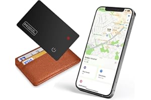 Pavlleen Smart Card Tracker Portafoglio sottile Tracker Card compatibile con Apple Find My(solo iOS) e IP67, impermeabile, localizzatore di articoli GPS per portafogli, etichette per bagagli