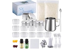 JBEIY Kit Candele Fai Da Te, Set per Fare Candele, Candele Kit con Cera d'api, Stoppini, Adesivi per Stoppini, Colorante, Kit per Fare Candele Profumate per Adulti Principianti