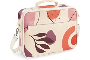 WEMATE Large Capacity Bible Cover Case, Waterproof Bible Study Supplies Tote Bag with Double-Layer Handle & Shoulder Strap, Bible Bag for Women, Teens, Adults and Christian (Patterned)